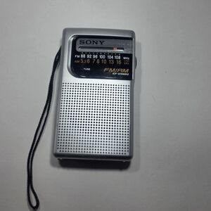 Sony Gray Compact AM/FM Radio